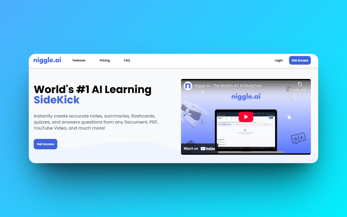 NiggleAI – World's #1 AI Learning SideKick