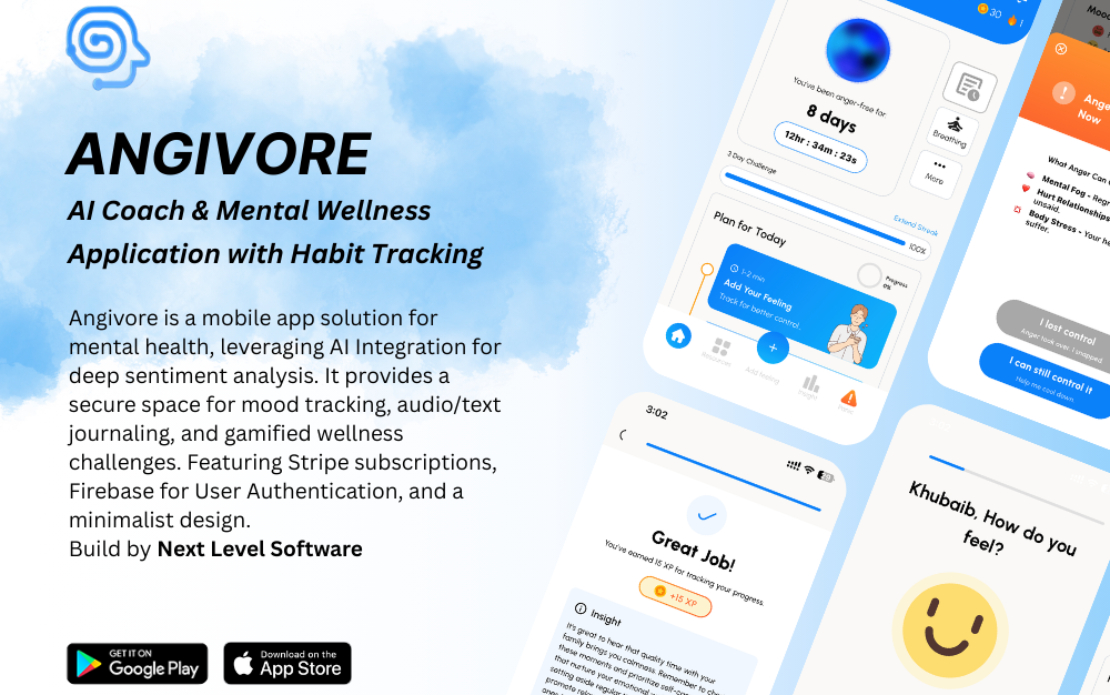 Angivore – AI Mood Tracking & Wellness App
