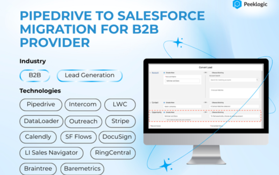 Pipedrive to Salesforce Migration for B2B Provider