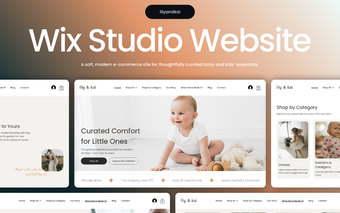 Baby & Kids E-Commerce Website Redesign | UI/UX for Conversion