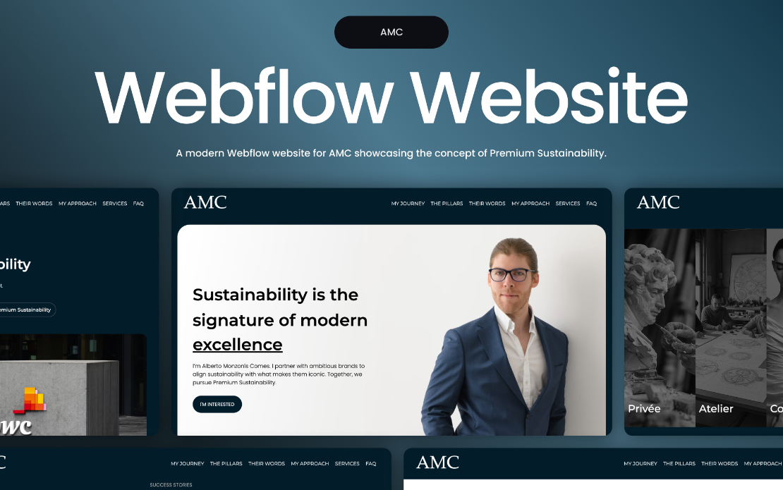 Premium Sustainability Consultant Website on Webflow