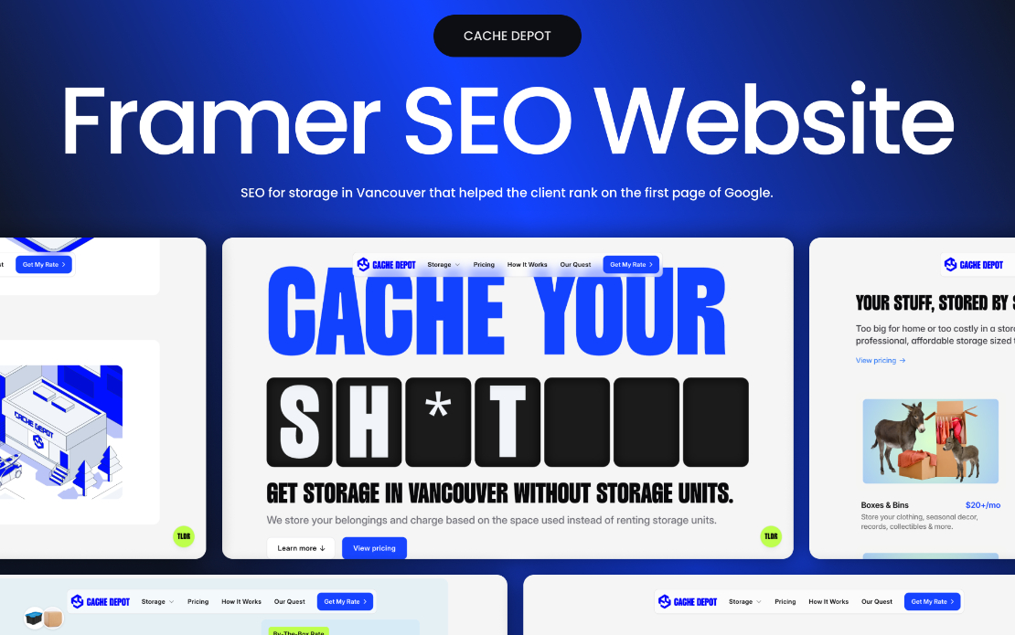 Framer Website Design & SEO for Local Business | High-Converting Landing Page