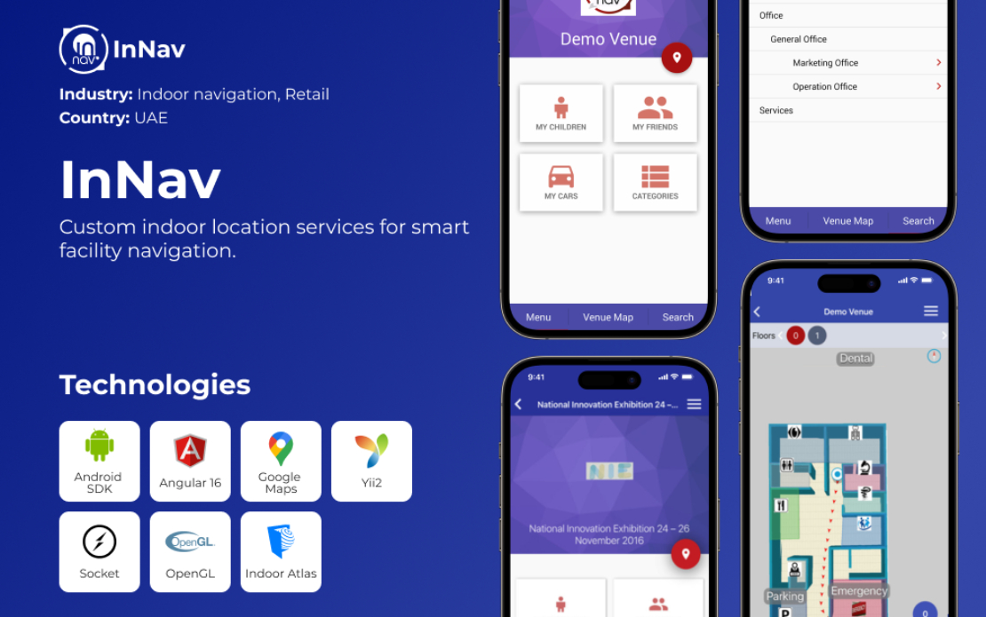 Case Study: Mobile and Web Application Development for Indoor Navigation Platform
