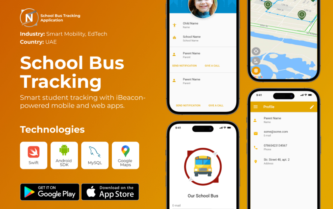 Case Study: iBeacon Web & Mobile App Development for Smart School Bus Tracking System