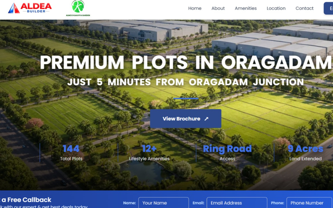 Aldea Builder Construction Website Development