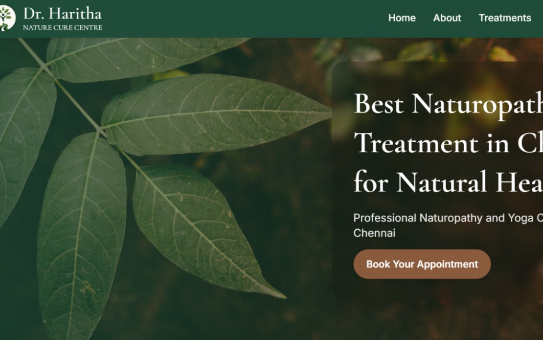Dr Haritha Naturopathy Clinic Healthcare Website Development