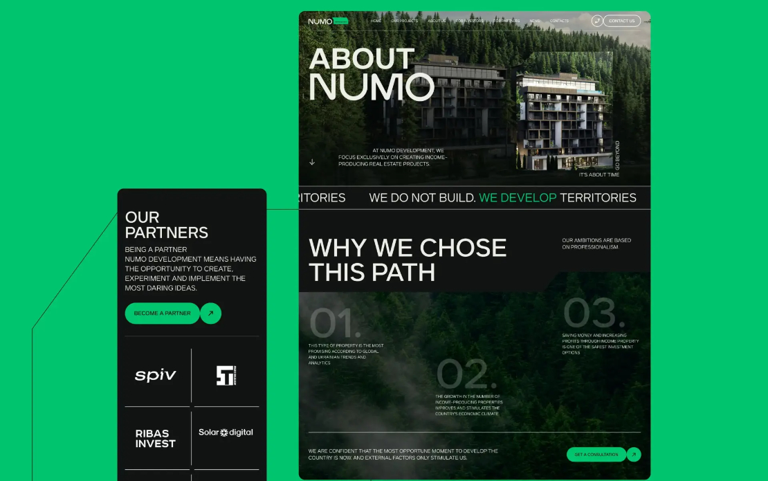 WebFlow Design and Development for Numo