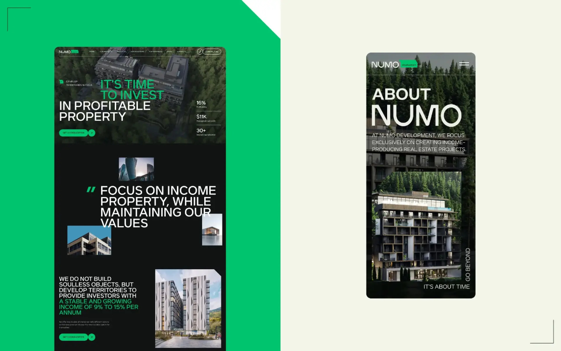 WebFlow Design and Development for Numo