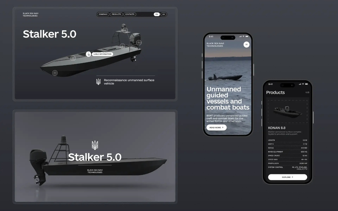 Website Design & Development for BSNT Drones