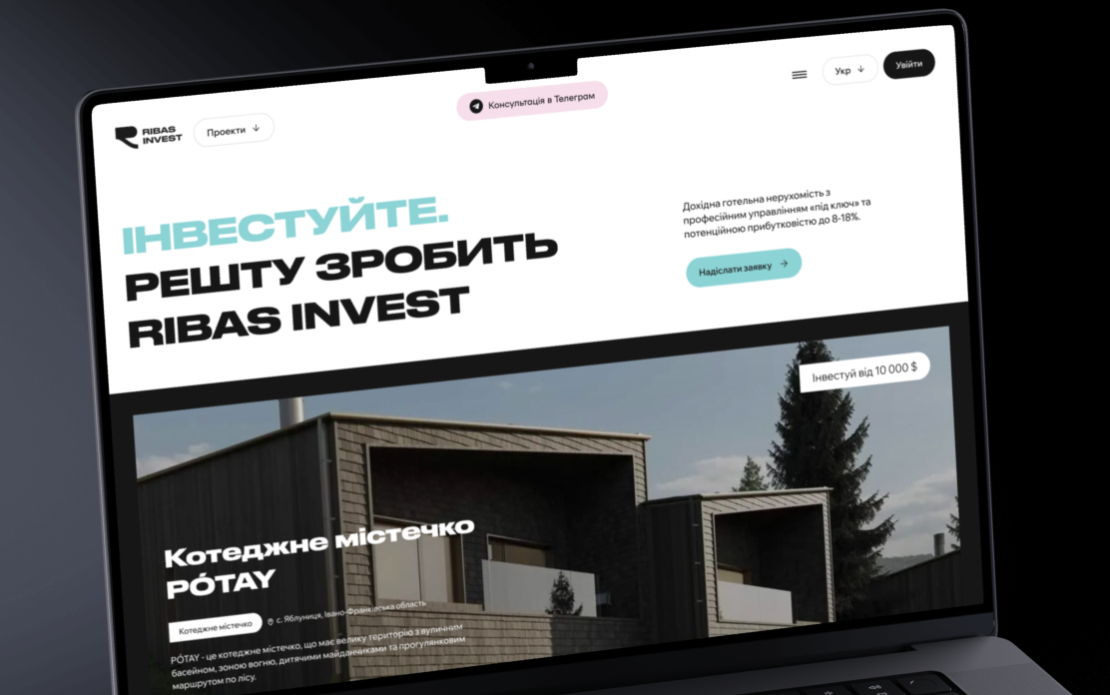Website Development & Design for Ribas Invest
