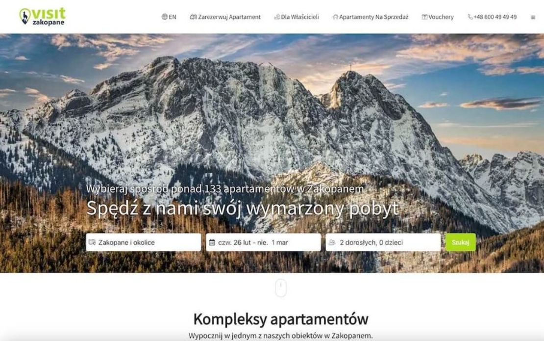 VisitZakopane.pl — Vacation Rental Platform with Custom CRM & Channel Manager