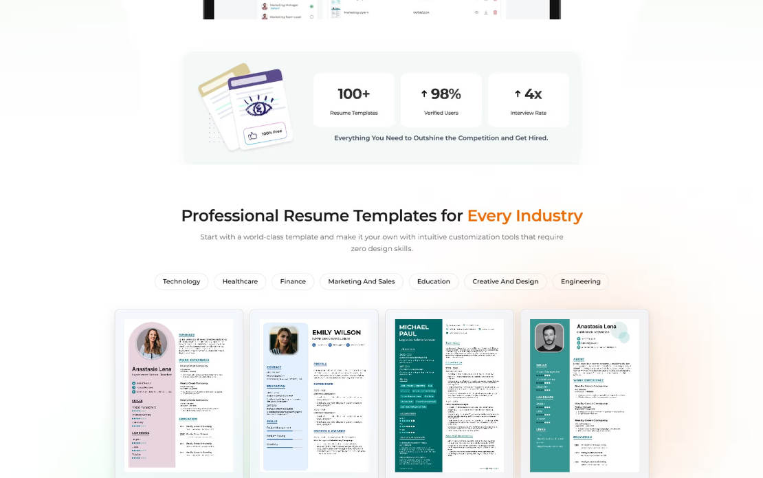 Jump Resume Builder