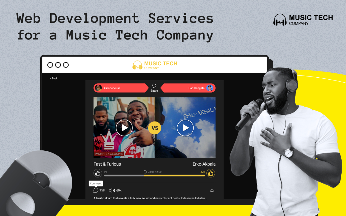 Web Development Services for a Music Tech Company