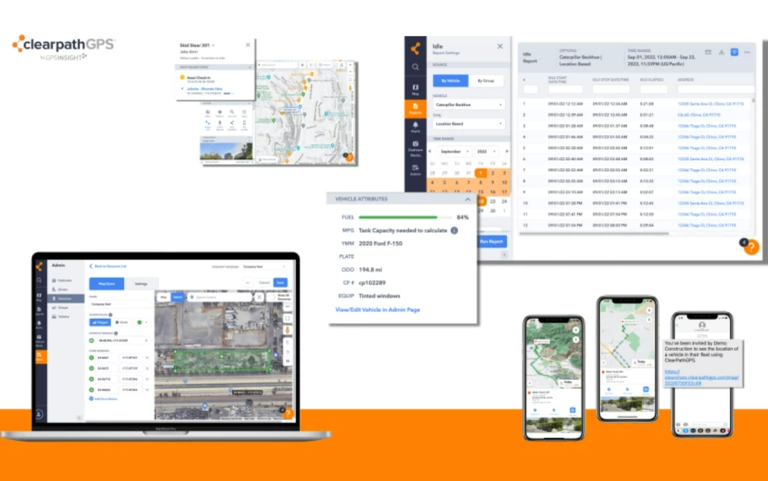 Real-time GPS fleet tracking