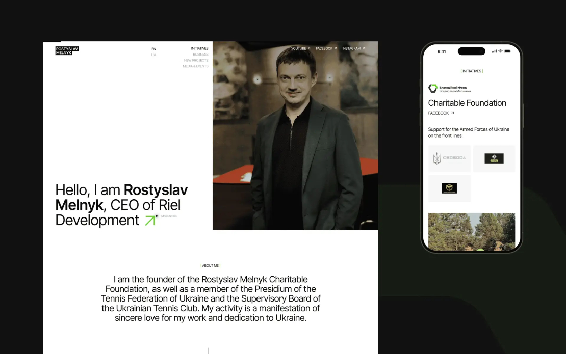 Rostyslav Melnyk Website