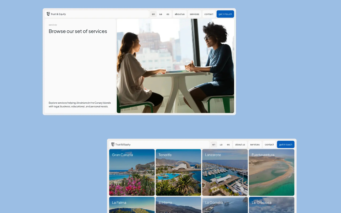 Corporate Website & UX/UI Design for The Ukrainian Chamber of Commerce
