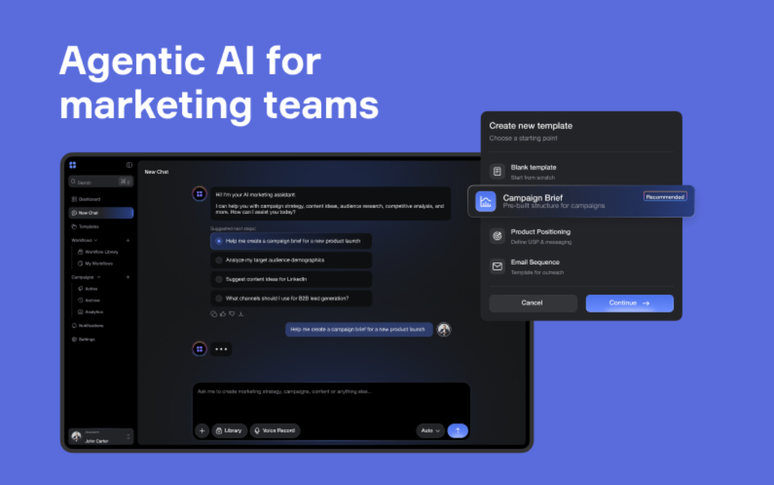 Agentic AI Platform for Marketing Teams