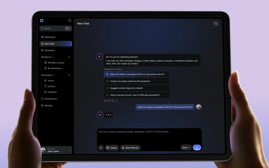 Agentic AI Platform for Marketing Teams