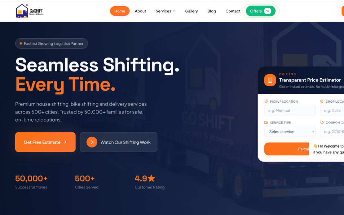 GoShift - Packers & Movers
