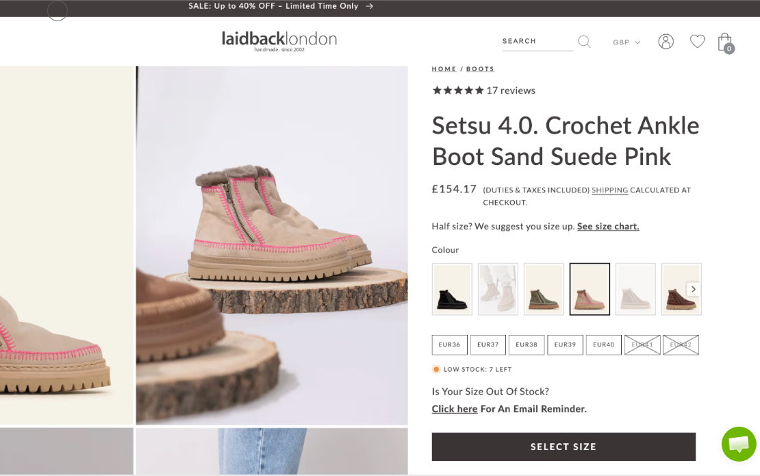 Laidback London: Artisan Footwear on Shopify