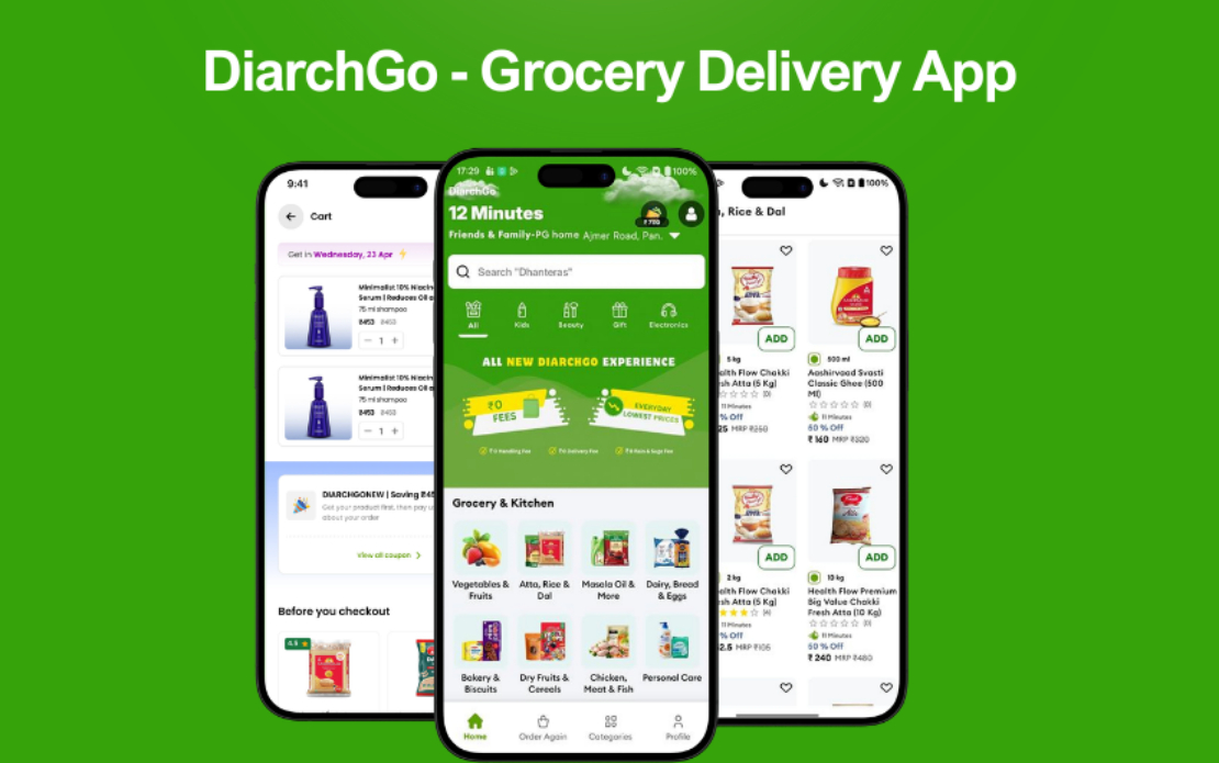 DiarchGo – Grocery Delivery Mobile App