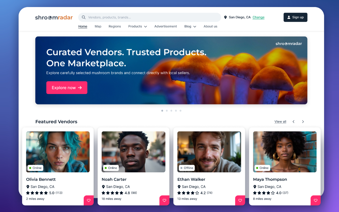 Map-Based Marketplace for Niche E-Commerce