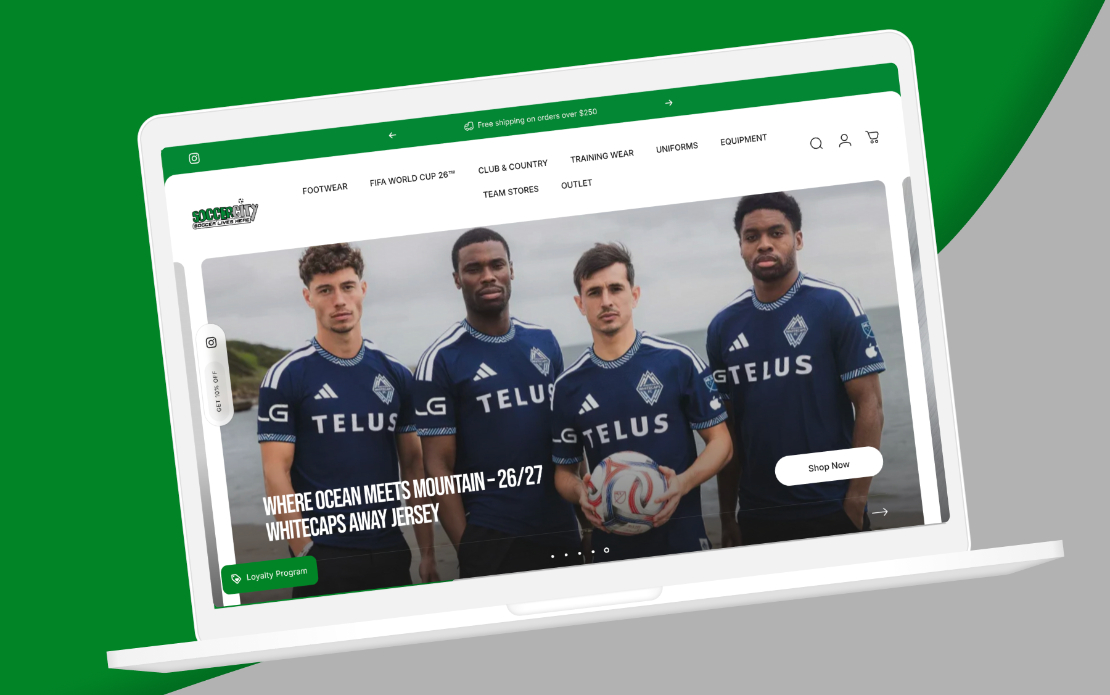 Soccer City (Shopify Migration & Redesign)