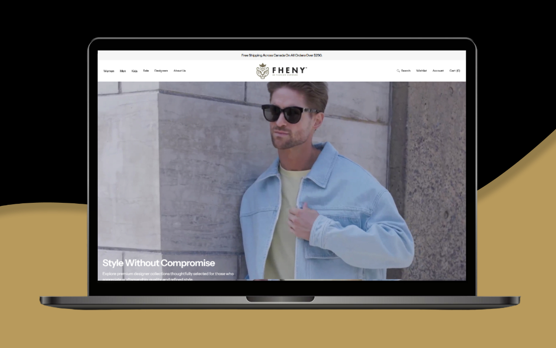 FHENY — Custom Shopify Design for Luxury Fashion