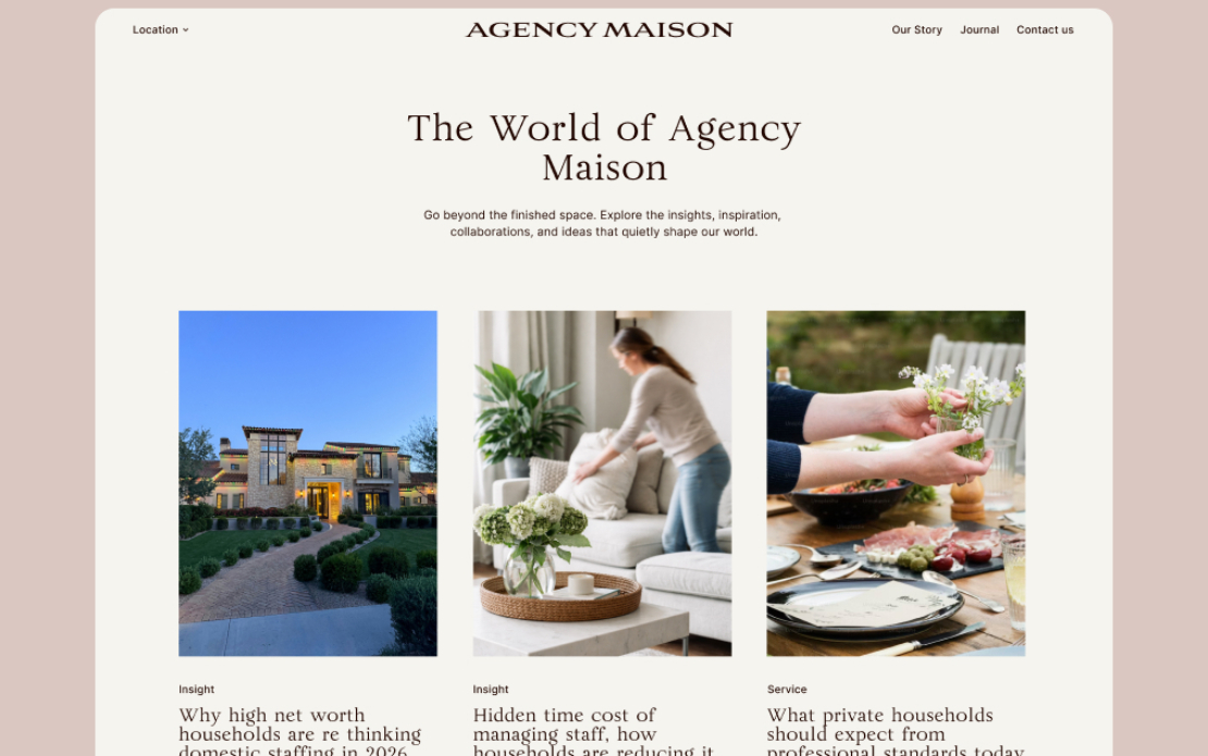 Agency Maison - UX Luxury Staffing Agency