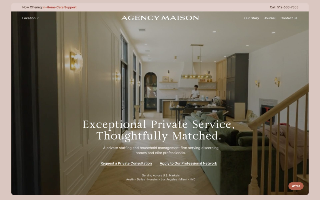 Agency Maison - UX Luxury Staffing Agency