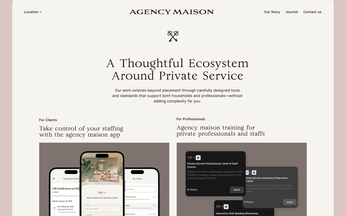Agency Maison - UX Luxury Staffing Agency