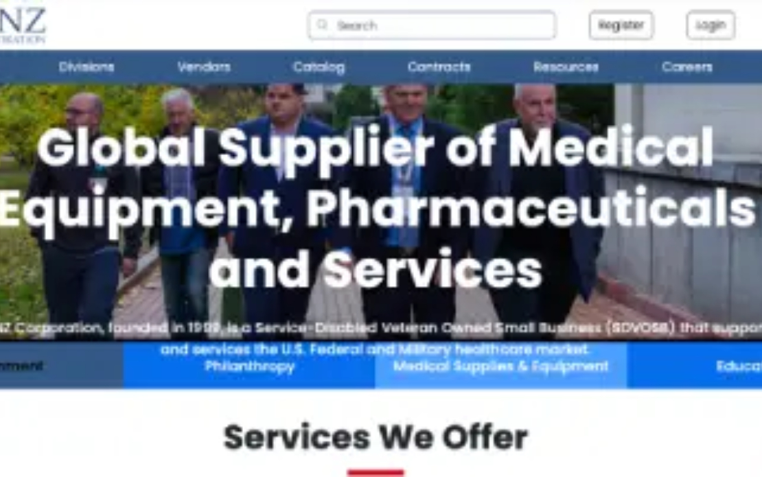 Janz Corp Medical Equipment Website Development