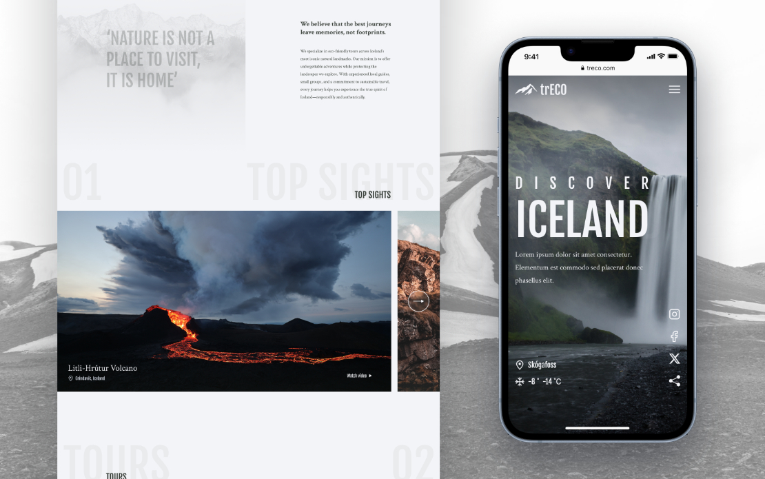 trECO – Discover Iceland Eco-Travel Web Product