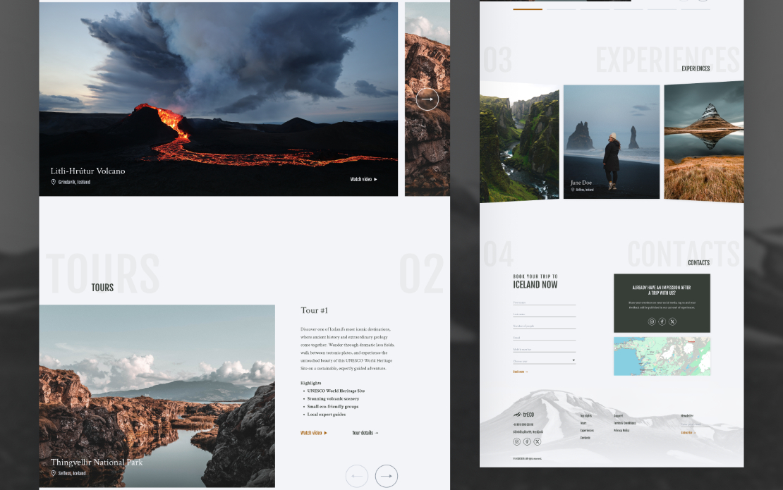 trECO – Discover Iceland Eco-Travel Web Product