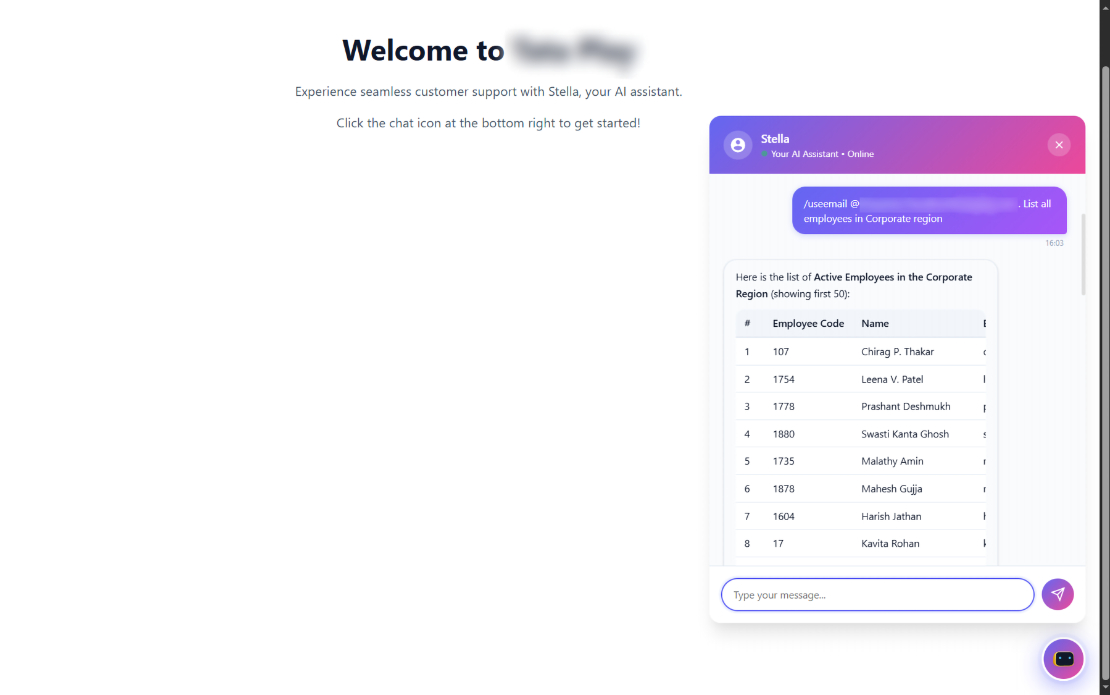AI-Powered HR Chatbot for Tata Play