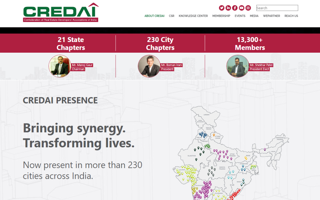 Website Development For CREDAI