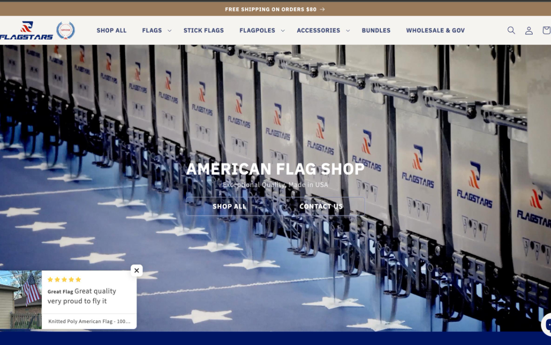 Store for Premium American Flags & Accessories
