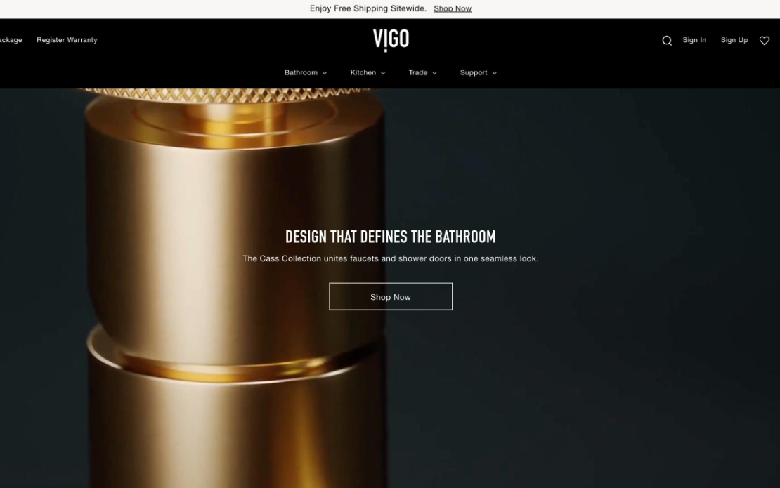 Enterprise Shopify Plus Platform for Kitchen & Bath Products