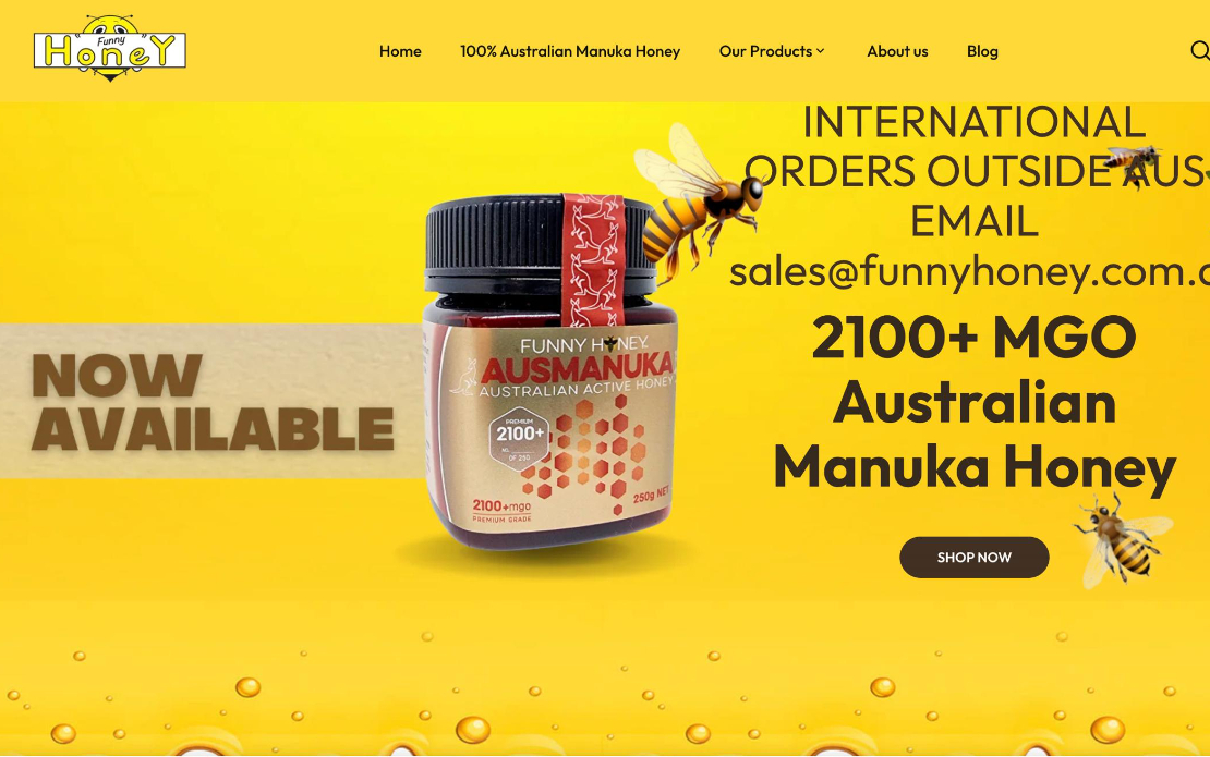 Premium Shopify Store for Manuka Honey