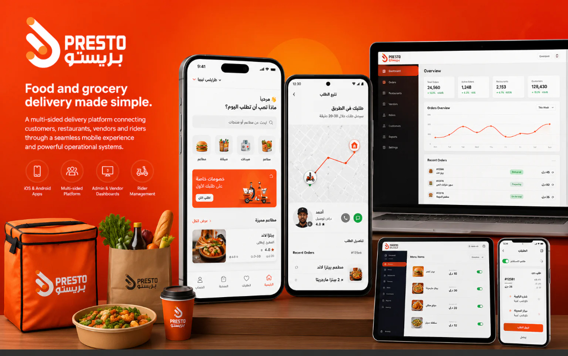 PrestoEat Food Delivery Platform