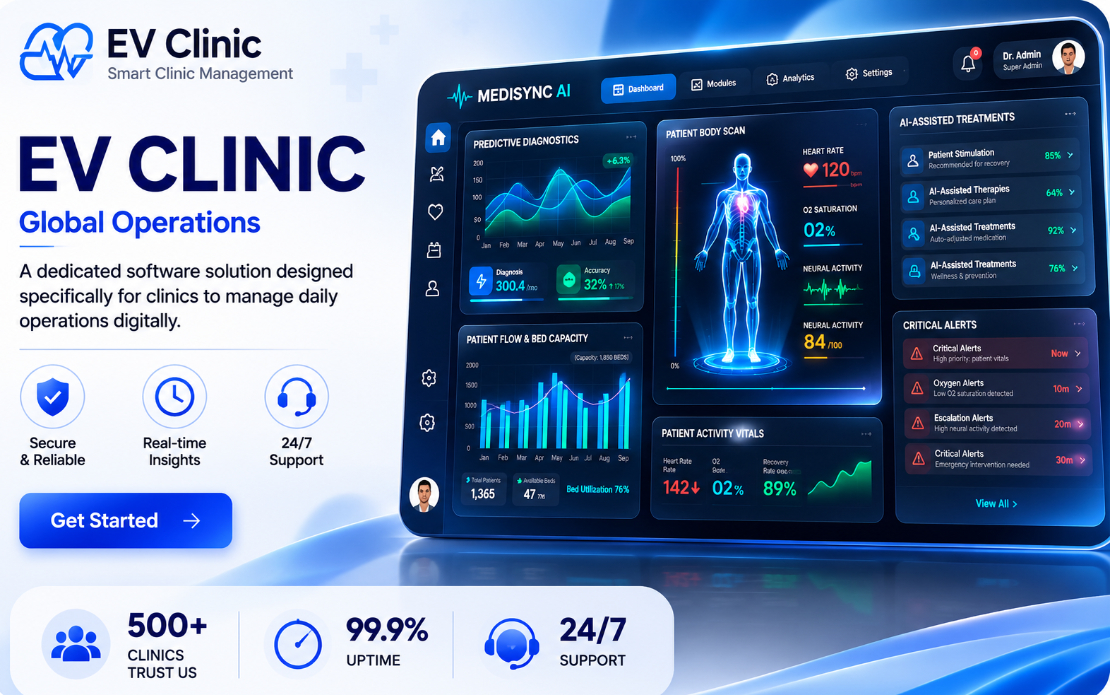 EV Clinic – AI-Powered Clinic Management System