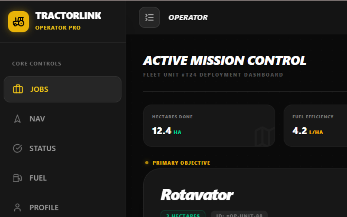 TractorLink – Agricultural Equipment Management Platform