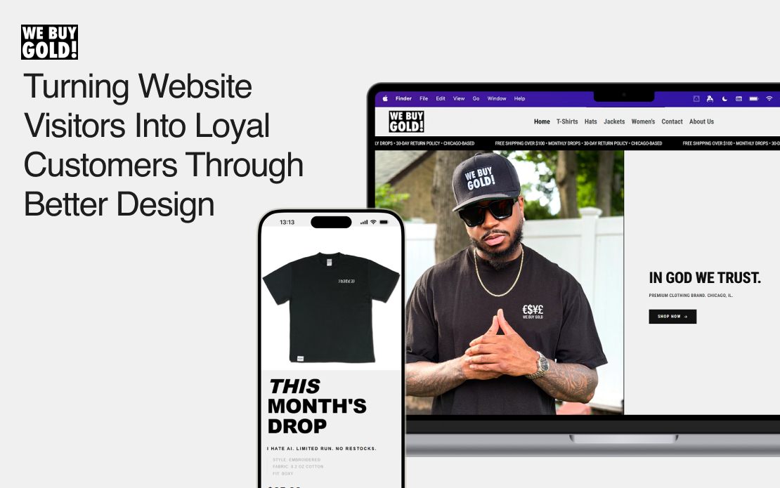 Shopify Store Redesign & CRO Build for Streetwear for We Buy Gold Brand