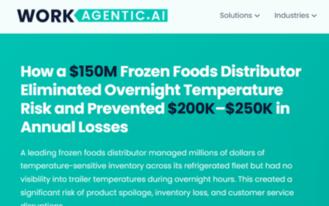 How a $150M Frozen Foods Distributor Eliminated Overnight Temperature Risk and Prevented $200K–$250K