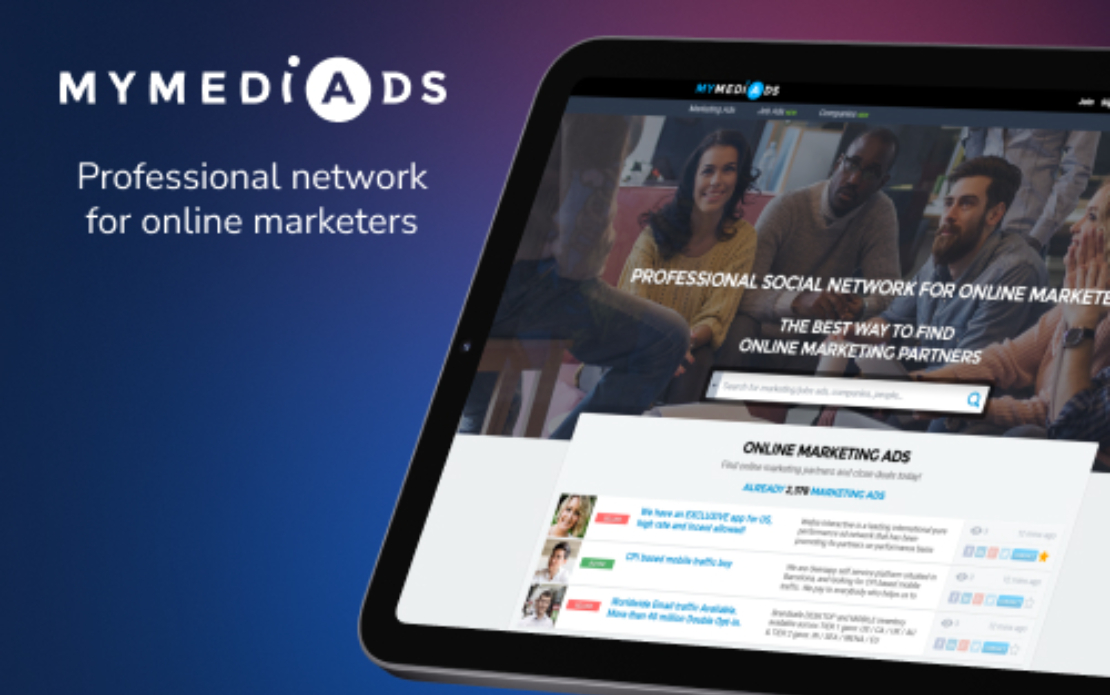 MyMediAds: Professional Network for Online Marketers