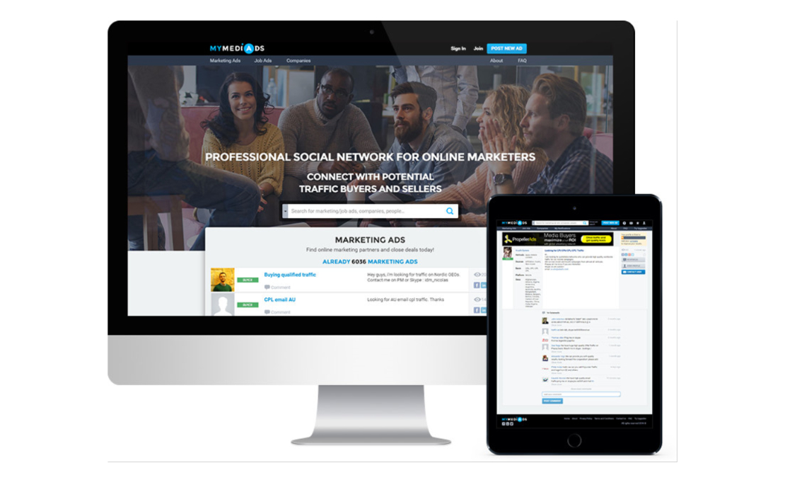 MyMediAds: Professional Network for Online Marketers