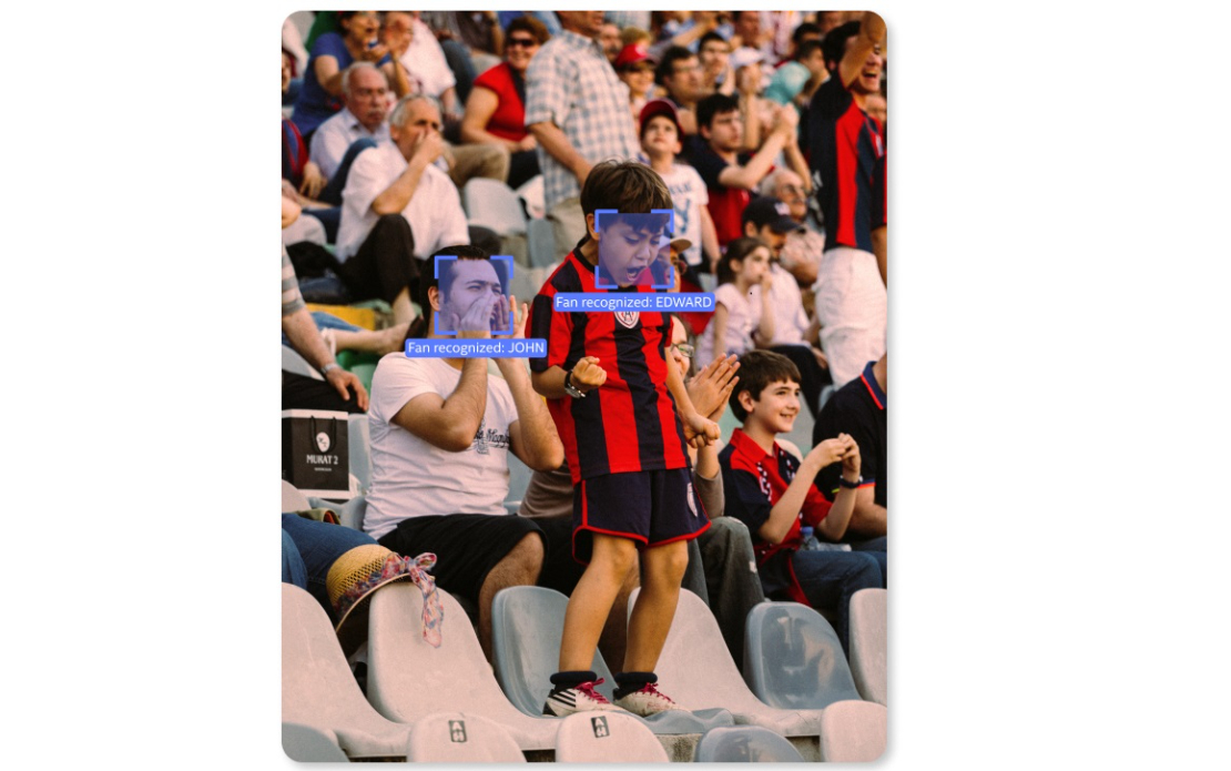 Automated Sports Fan Video Generation with Facial Recognition