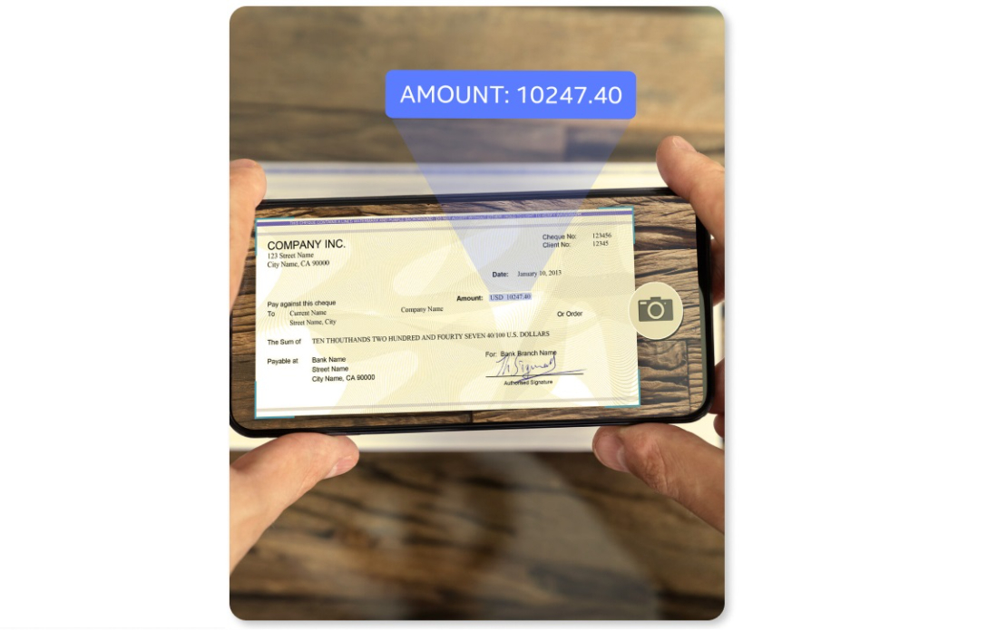 OCR Cheque Scanner for a Banking App