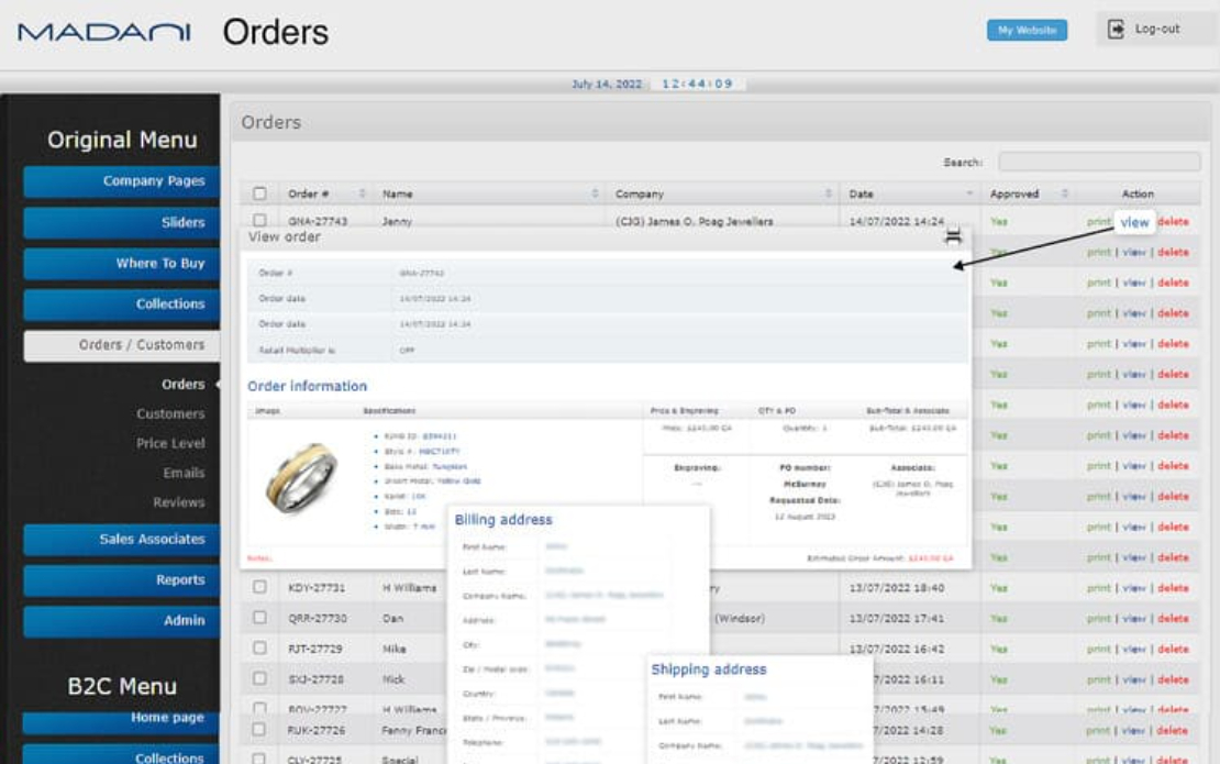 Online Product Configurator & Pricing System for Madani Rings