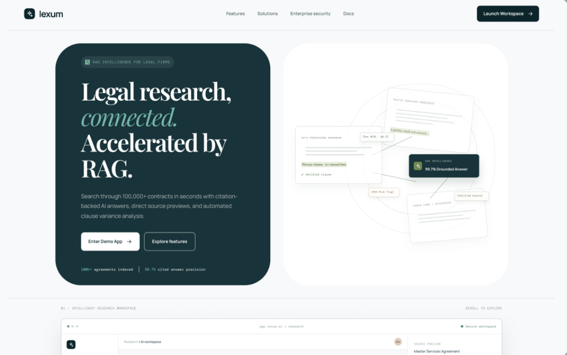 RAG Intelligence Platform
for a Legal Firm